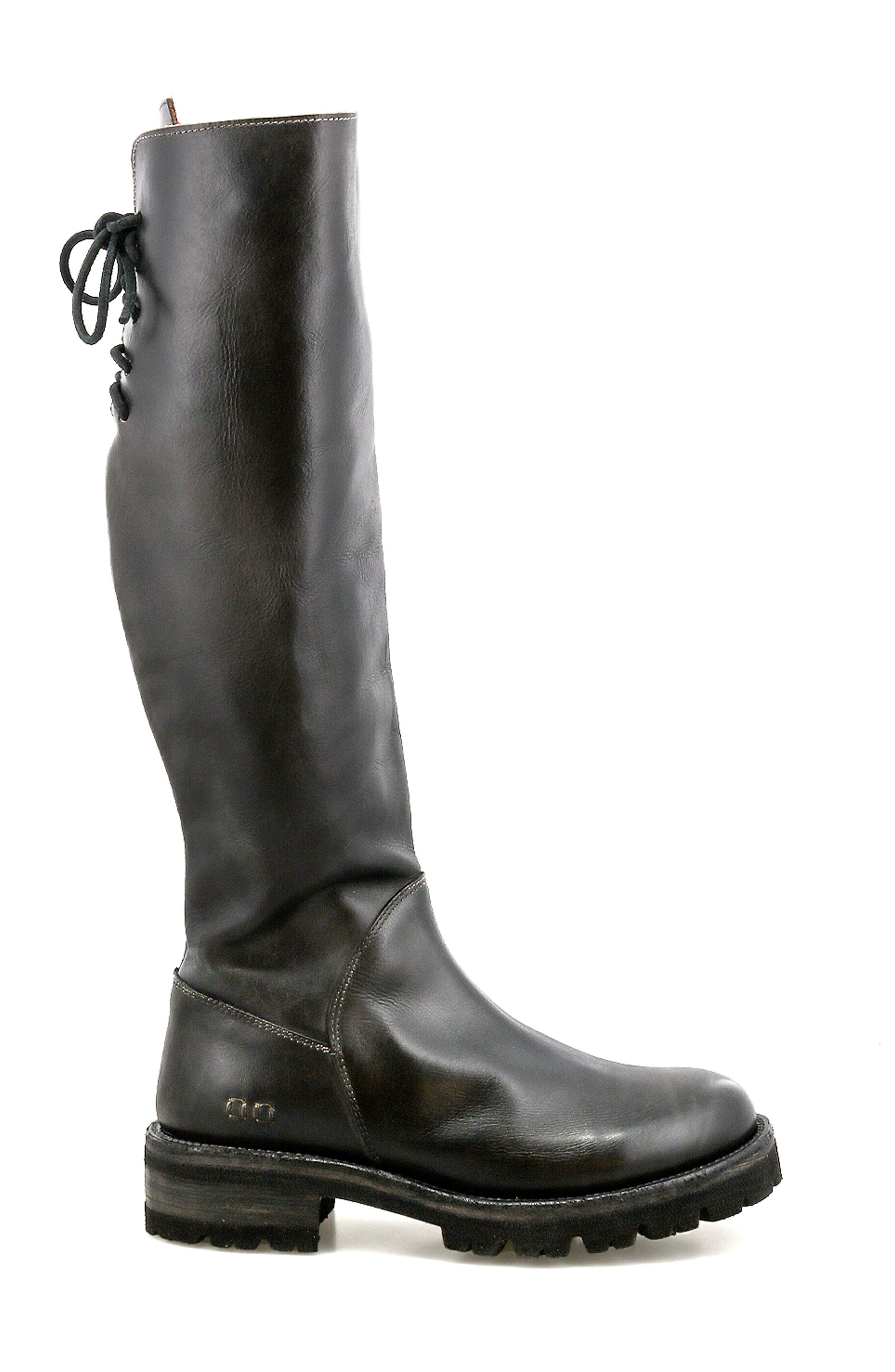 Bed Stu Scope Knee-High Boot, Alternate, color, Black Rustic