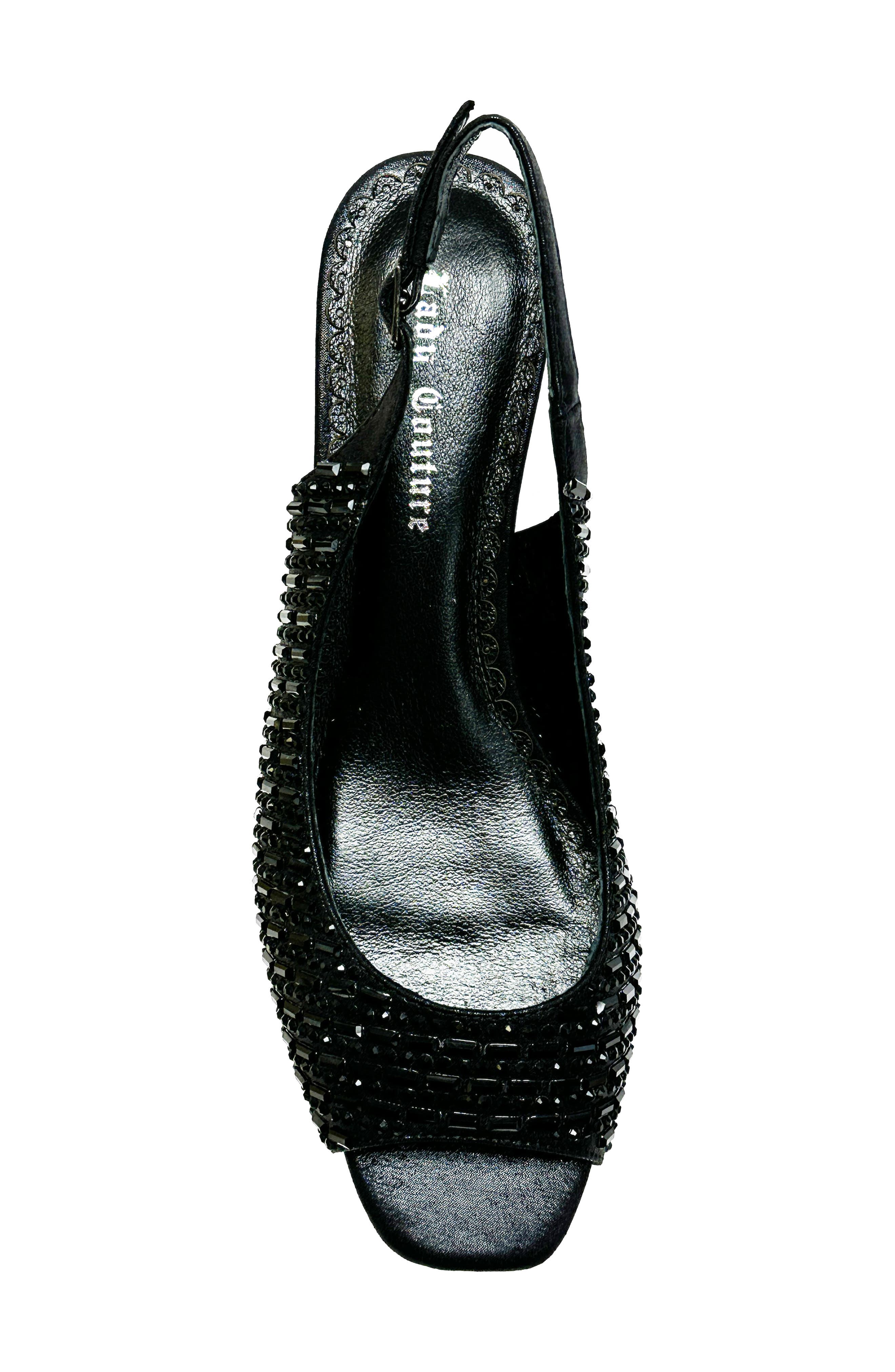 LADY COUTURE Queen Slingback Wedge Heel Sandal, Alternate, color, 