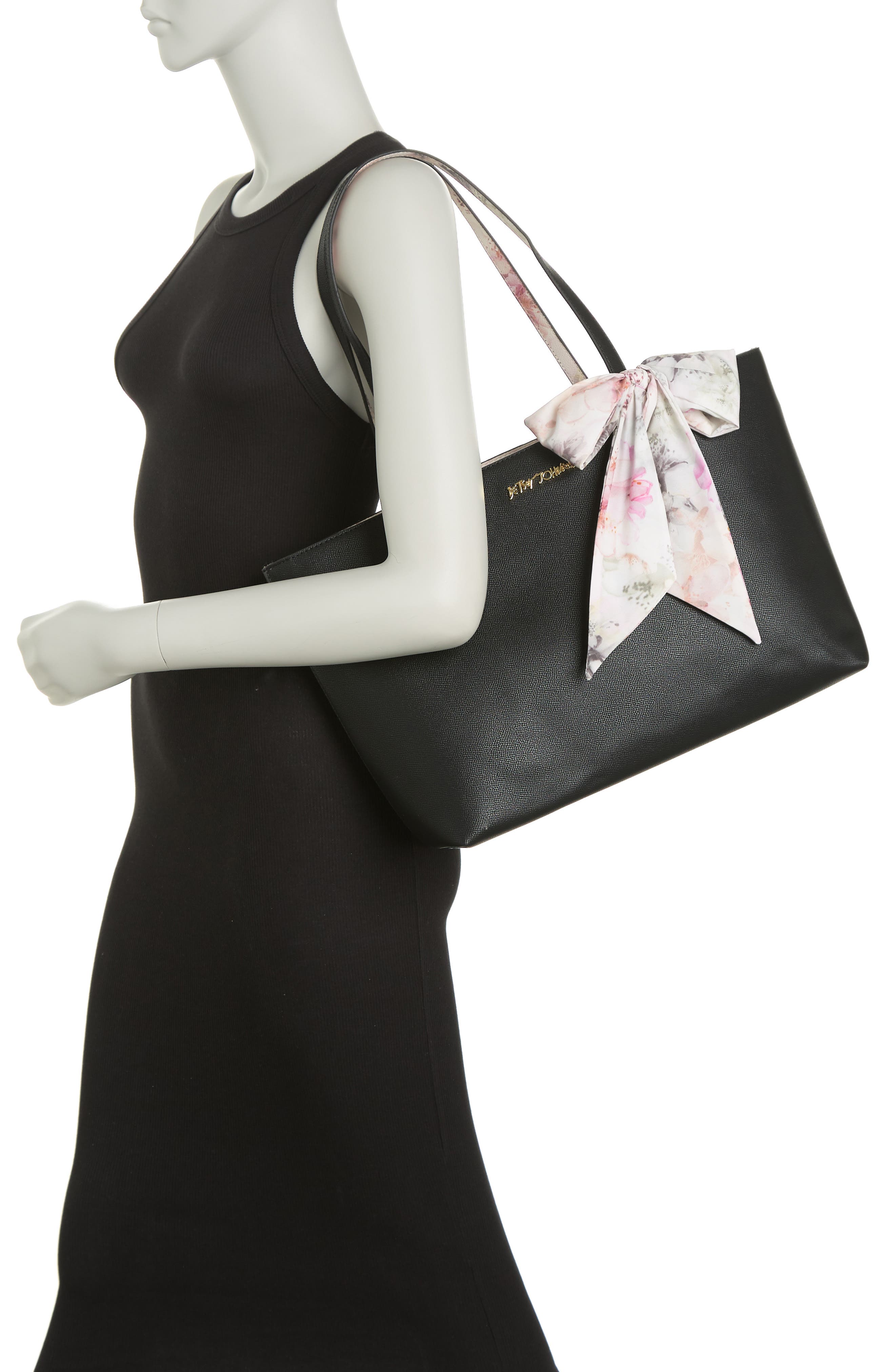 Betsey Johnson Lilly Wristlet Tote Bag, Alternate, color, 