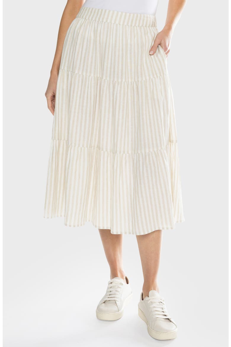 Emory Tiered Skirt, Main, color, NATURAL