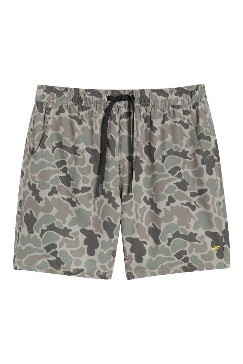 Racer Tech Camo Drawstring Shorts, Alternate, color, ARMY