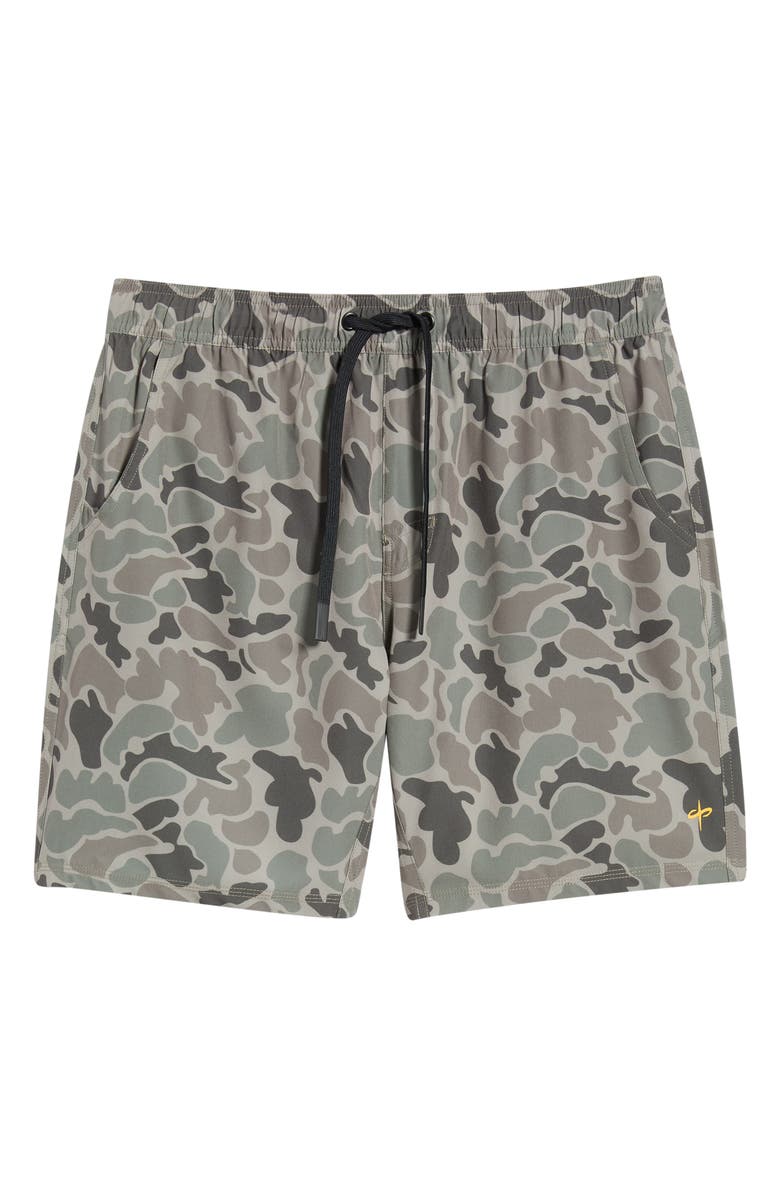 SANTO STUDIO Racer Tech Camo Drawstring Shorts, Alternate, color, Army