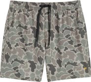 SANTO STUDIO Racer Tech Camo Drawstring Shorts