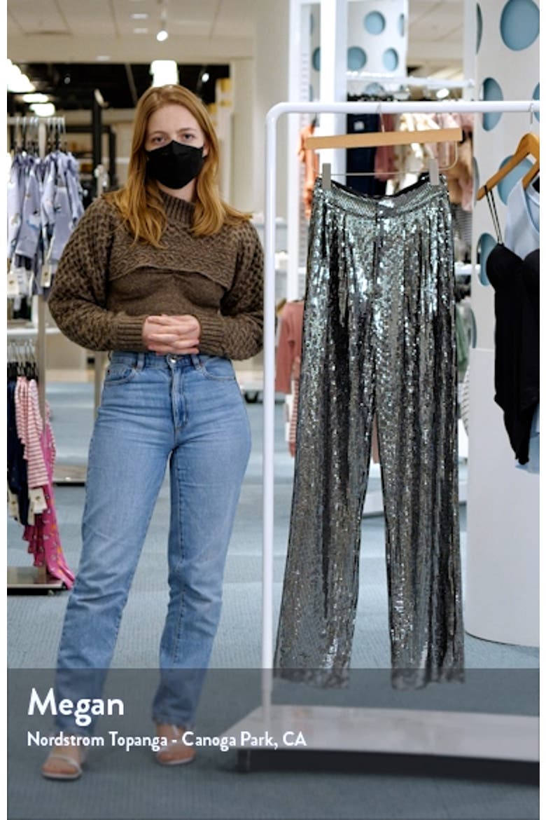 Sequin Wide Leg Pants video