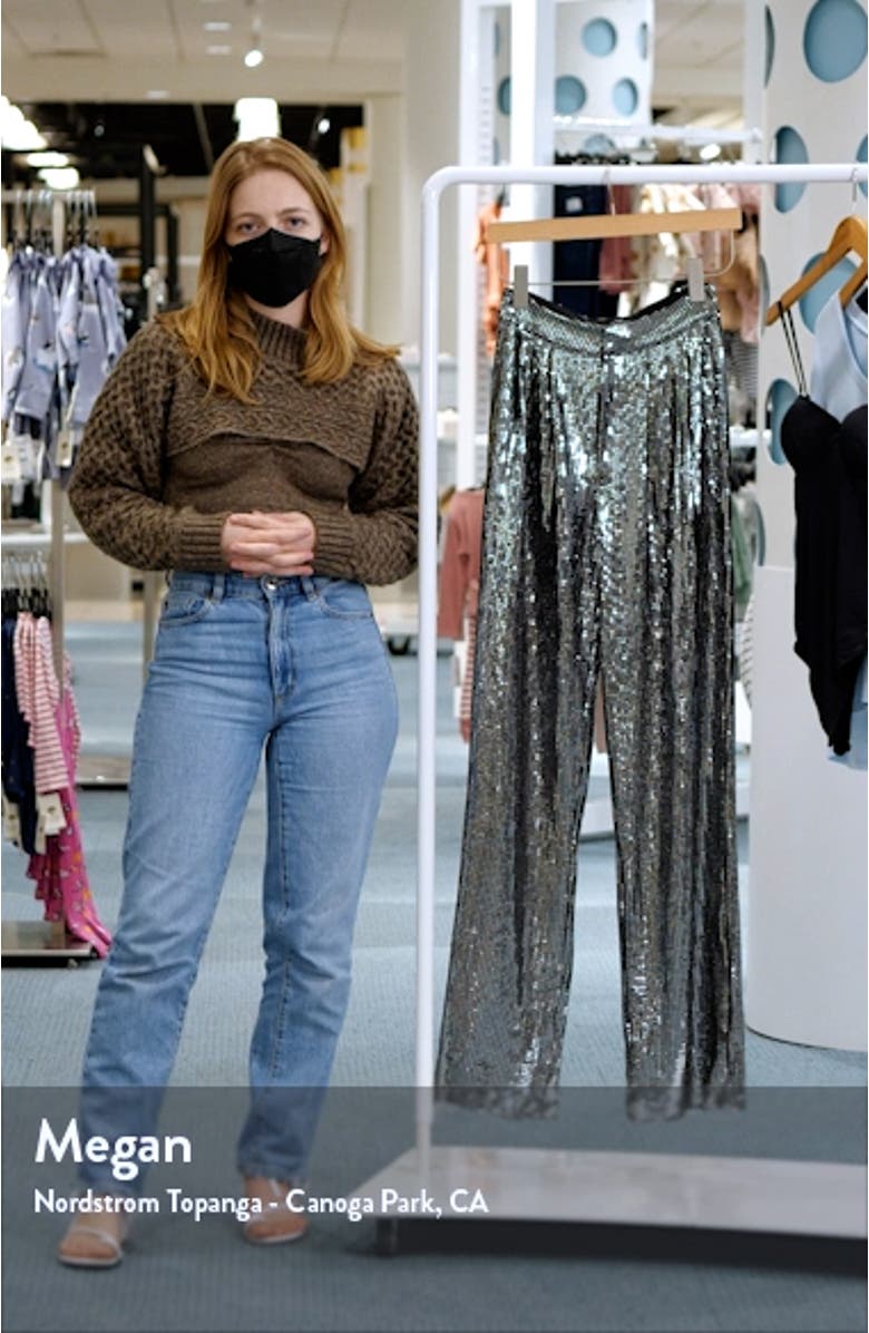 Sequin Wide Leg Pants, sales video thumbnail
