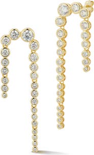 GLAZE JEWELRY Cubic Zirconia Graduated U-Drop Earrings
