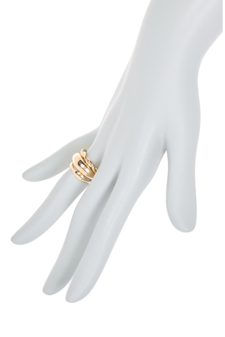 Braided Rings - Set of 3, Alternate, color, GOLD