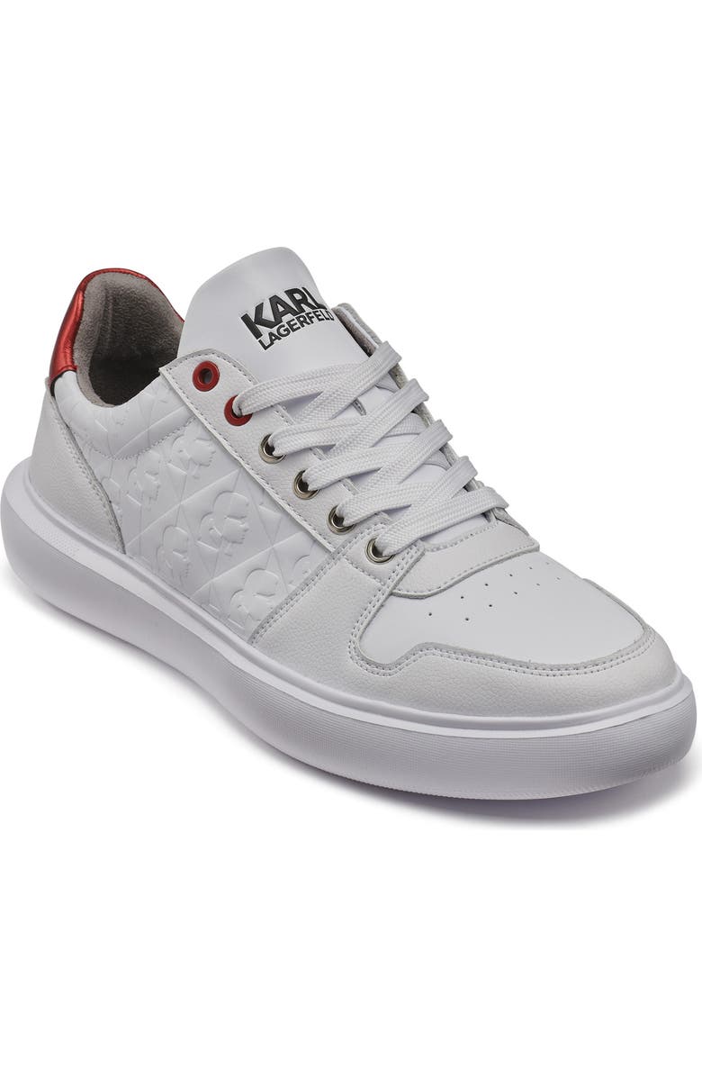 KARL LAGERFELD PARIS Karl Profile Low Top Sneaker, Main, color, White