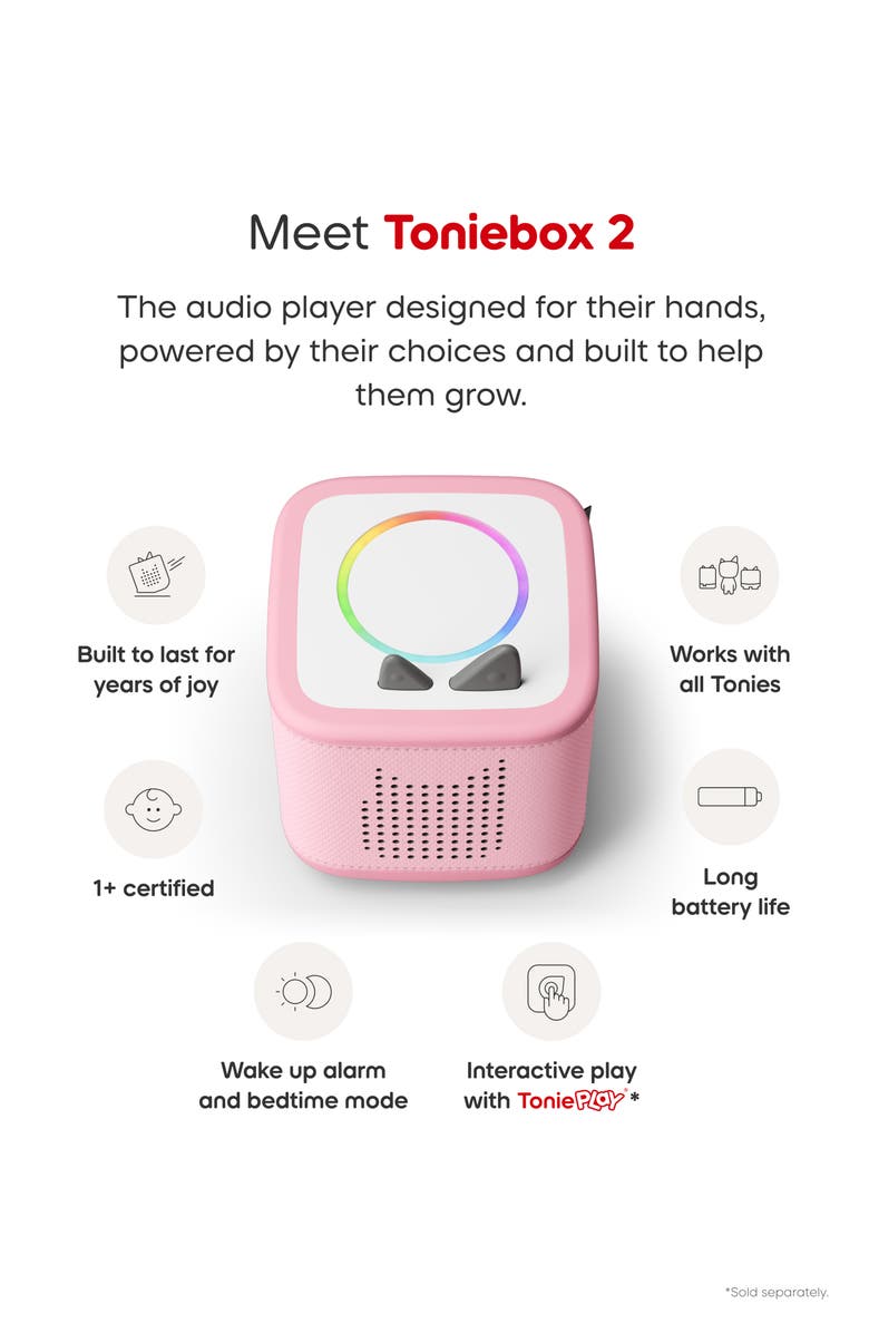 tonies Toniebox 2 Starter Set, Alternate, color, Pink