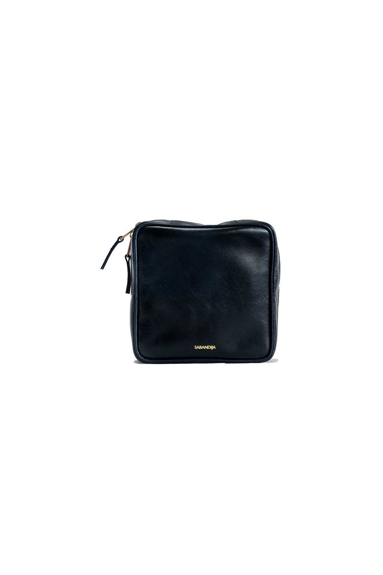 Courtesy Leather Crossbody Bag, Main, color, Navy