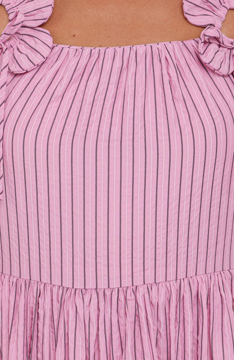 Petal & Pup Alden Maxi Dress, Alternate, color, Pink/ White Stripe