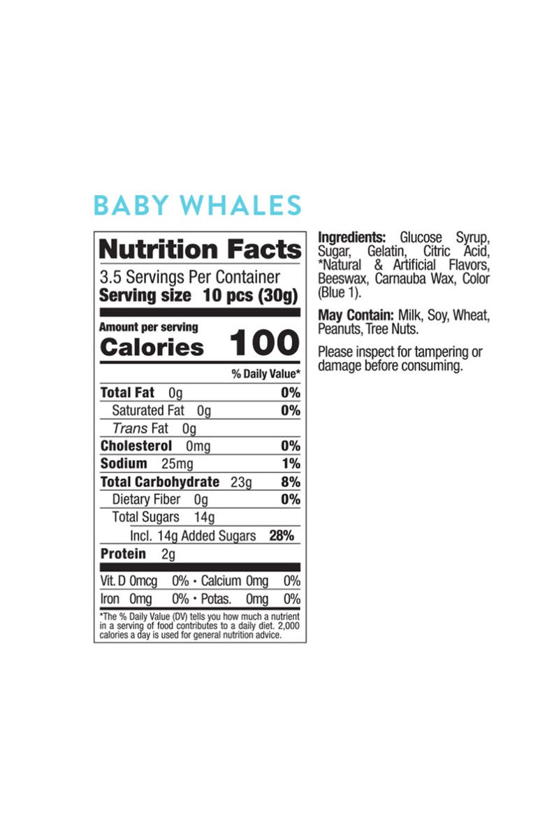 sugarfina Baby Whales Set of 3 Candy Cubes, Alternate, color,