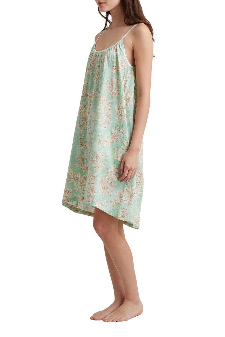 Bridget Strappy Cotton Nightgown, Alternate, color, MINT