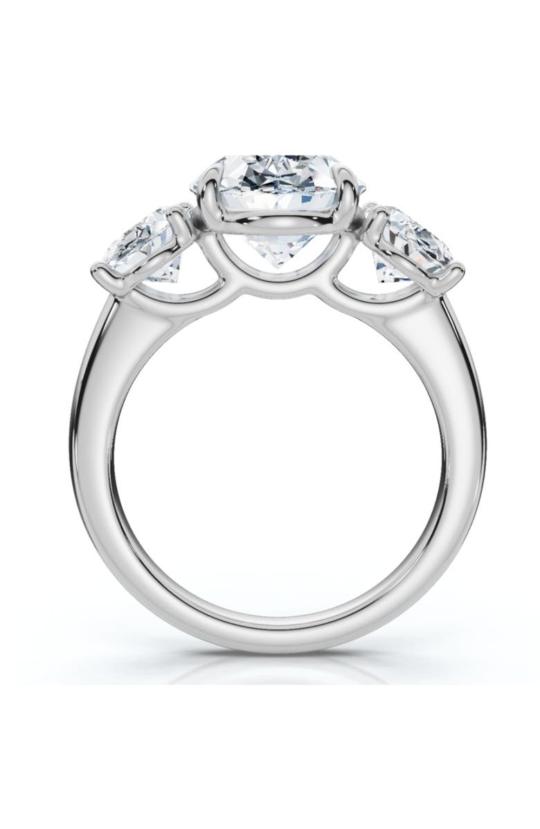 Bliss Diamond Certified 6Ct Three Stone Oval Diamond Anniversary Engagement Ring Lab Grown 14k, Alternate, color, 14K White Gold