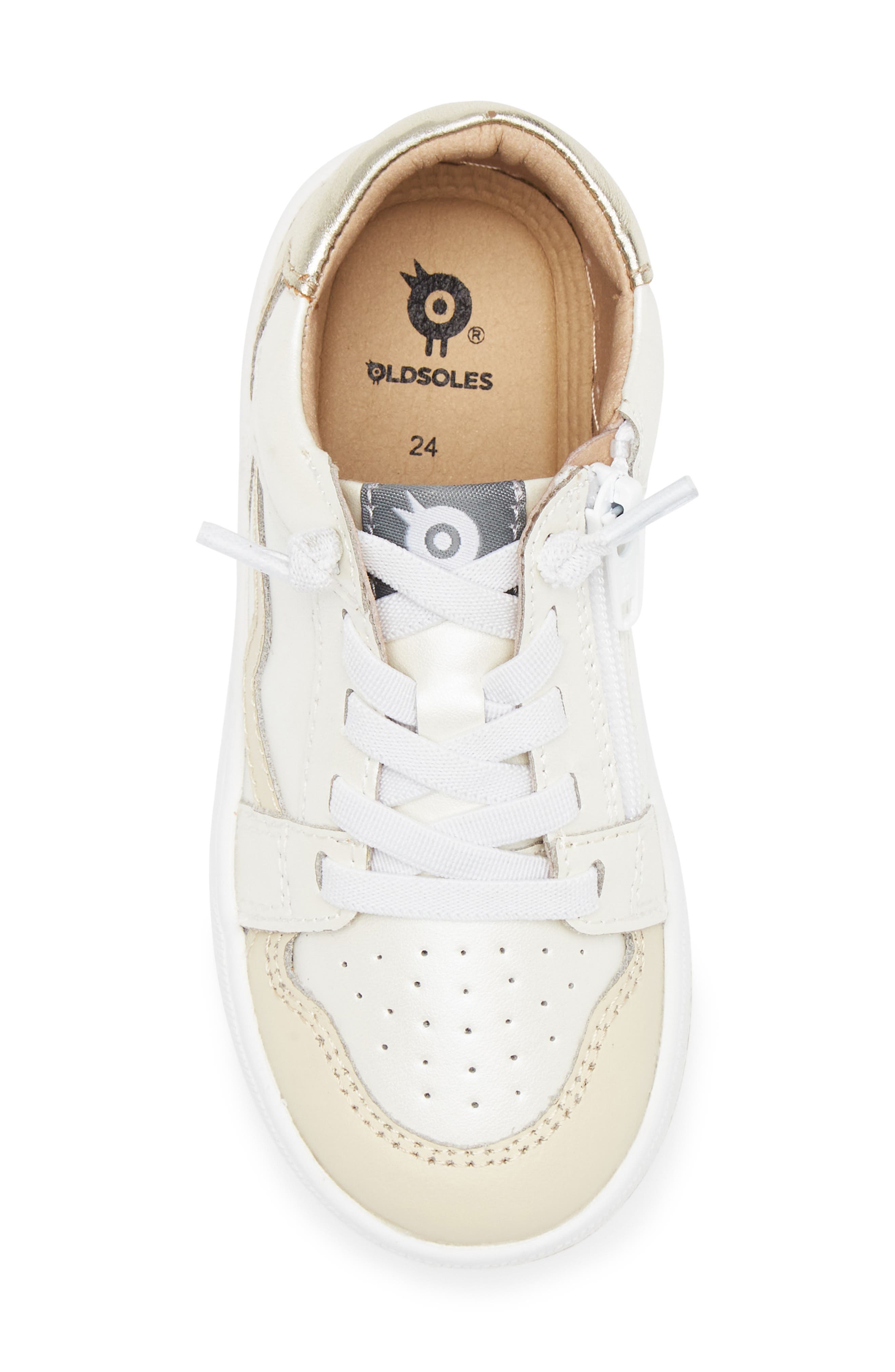 OLD SOLES Kids
 Field Runner Sneaker, Alternate, color, Nacardo Blanco/ Vanilla
