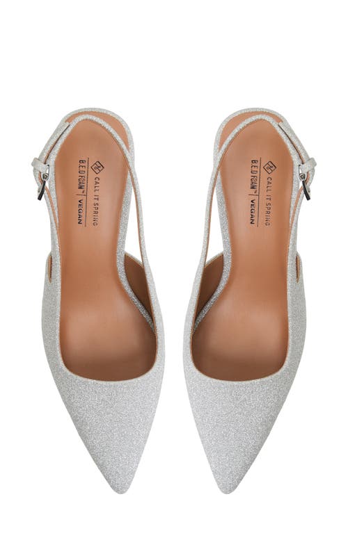 Call It Spring Opall Slingback Pump In Silver