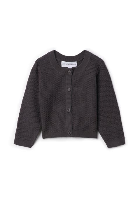 Knit Textured Cardigan with Center Front Button (Baby)
