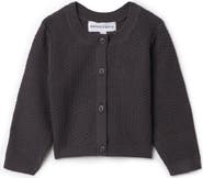 Charlotte & George Knit Textured Cardigan with Center Front Button