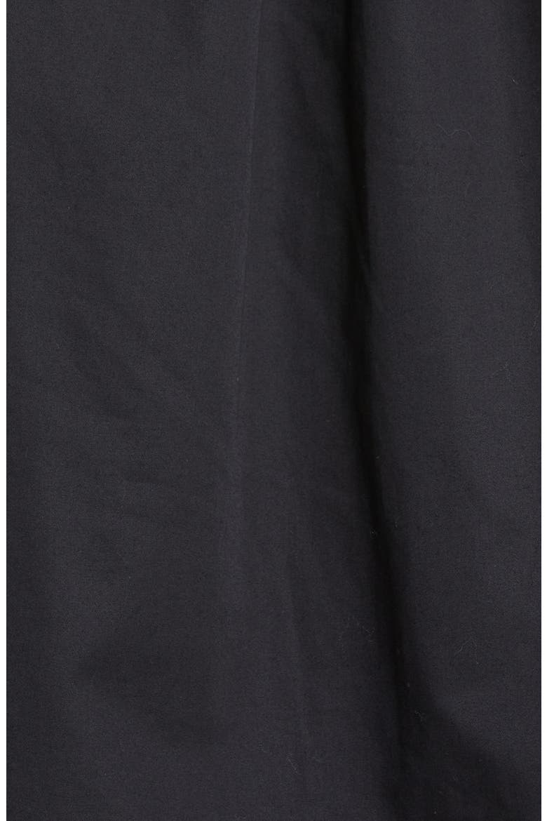 Pleated Cotton Poplin Blouse, Alternate, color, 001 BLACK
