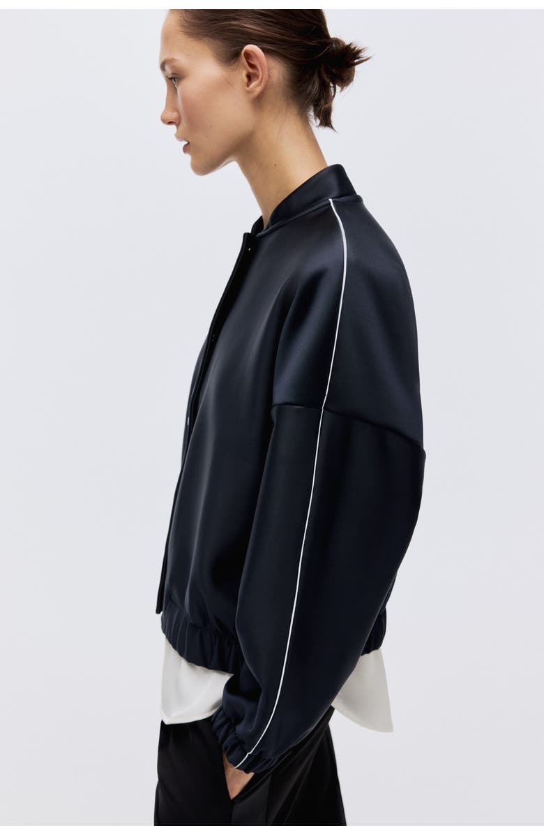 H&M Bomber Jacket, Alternate, color, Navy Blue
