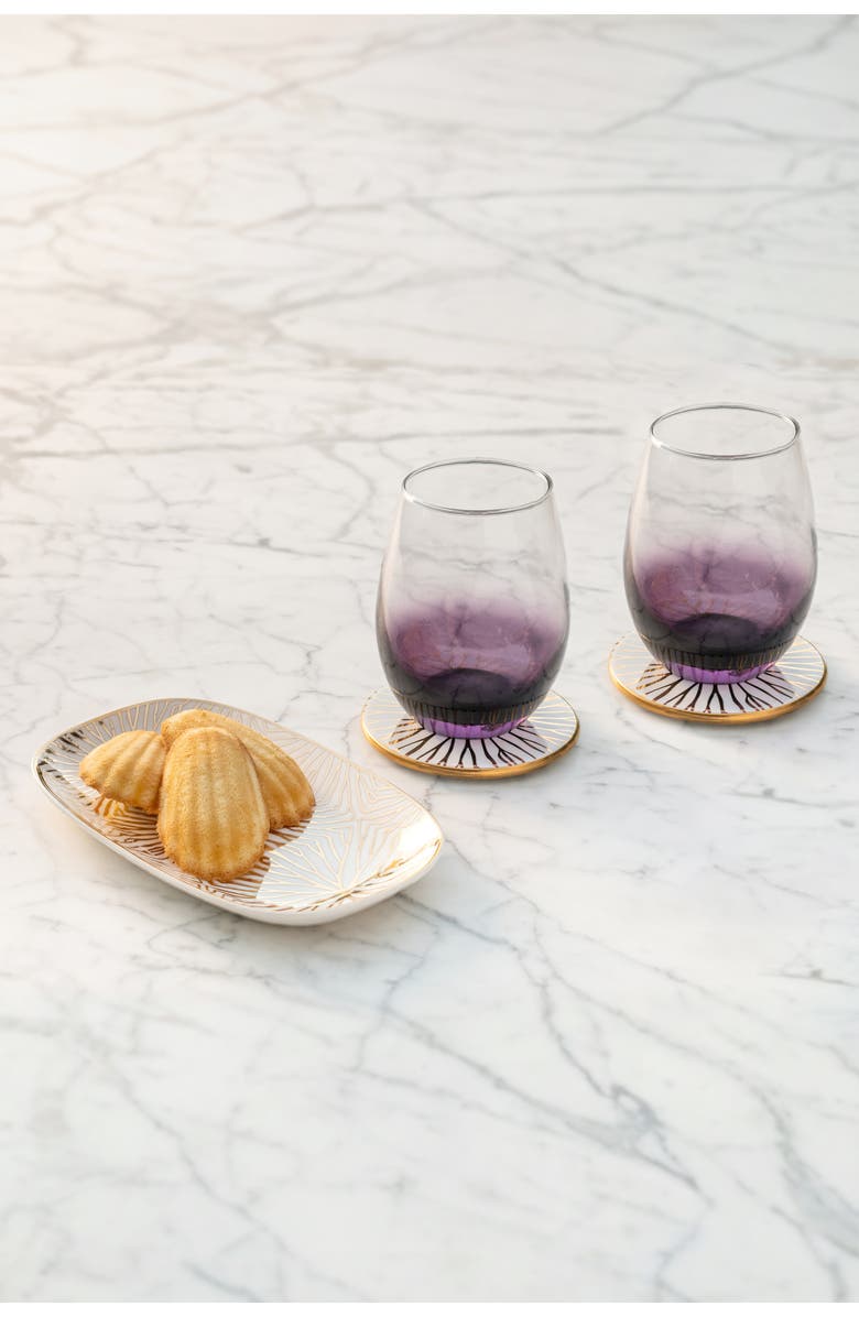 ANNA New York Talianna Set of 2 Ombré Stemless Wine Glasses, Alternate, color,