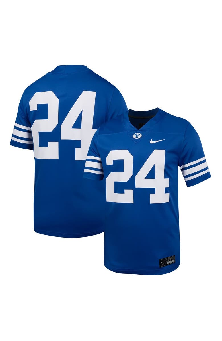 Nike Men's Nike #24 Royal BYU Cougars Untouchable Football Jersey, Main, color, 
