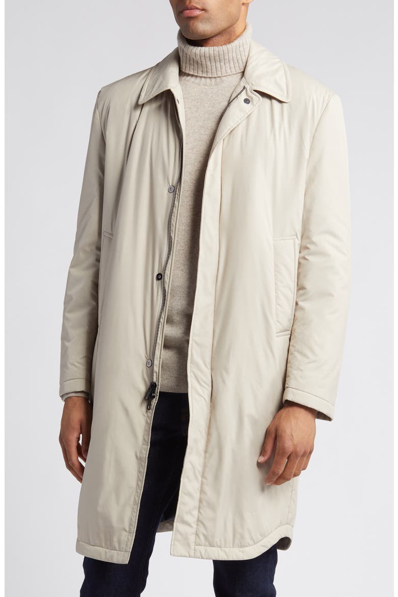 Noah Insulated Raincoat, Main, color, STONE
