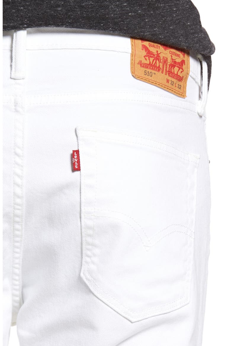 Levi's® 510® Skinny Fit Jeans, Alternate, color, WHITE BULL DENIM
