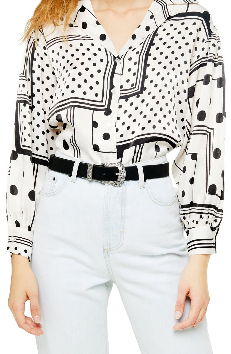 Topshop Austin Western Belt, Alternate, color, 