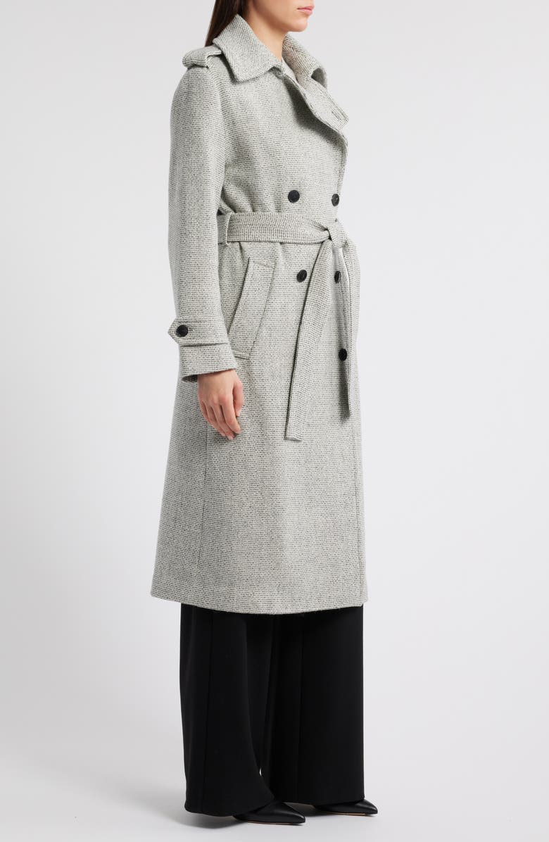 Reiss Alba Wool Blend Double Breasted Coat, Alternate, color,