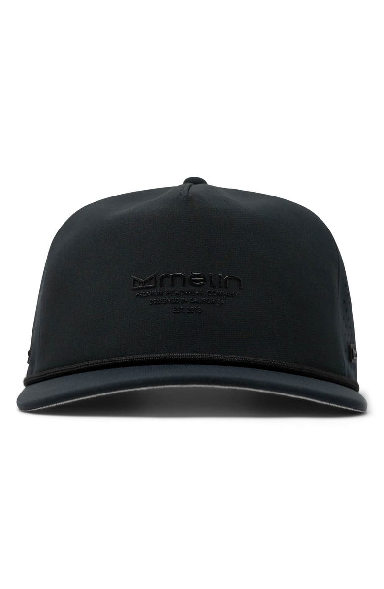 Melin Coronado Hydrolite Performance Snapback Hat, Alternate, color, Black