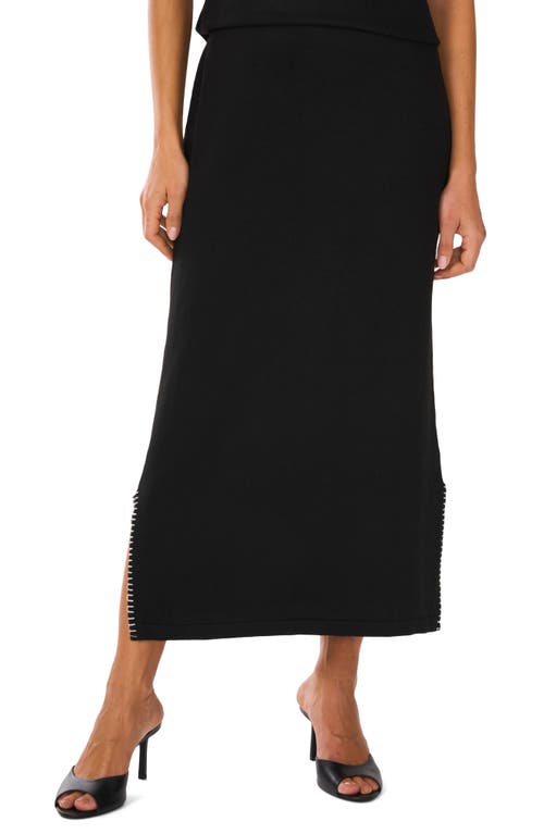 VINCE CAMUTO VINCE CAMUTO WHIPSTITCH MIDI SWEATER SKIRT