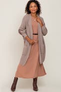 PinkBlush Pocketed Knit Cardigan