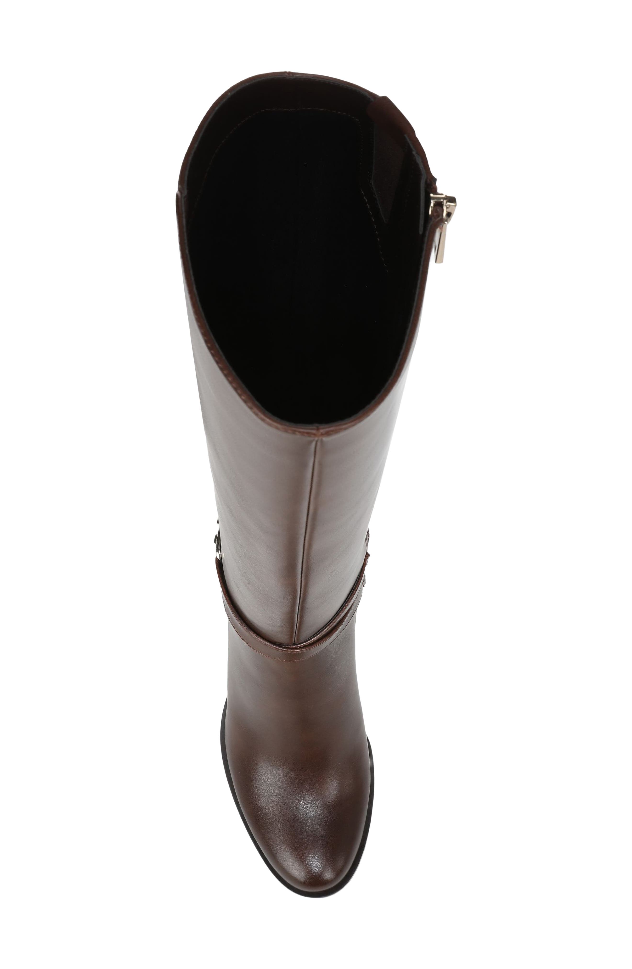 Naturalizer Jane Riding Boot, Alternate, color, Cappuccino Brown Faux Leather