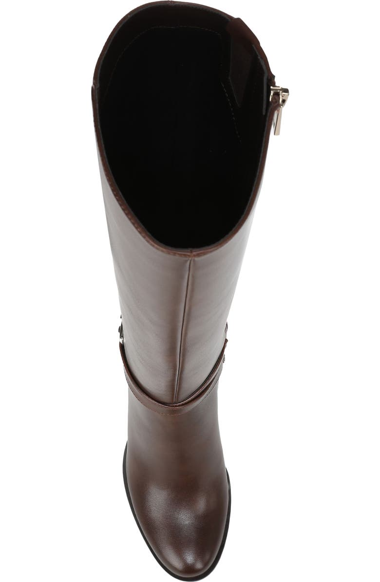Naturalizer Jane Riding Boot, Alternate, color, Cappuccino Brown Faux Leather