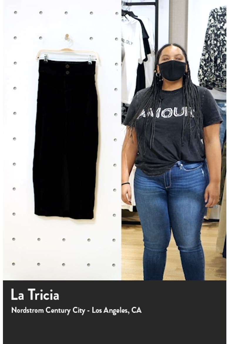 Ribbed Midi Pencil Skirt video