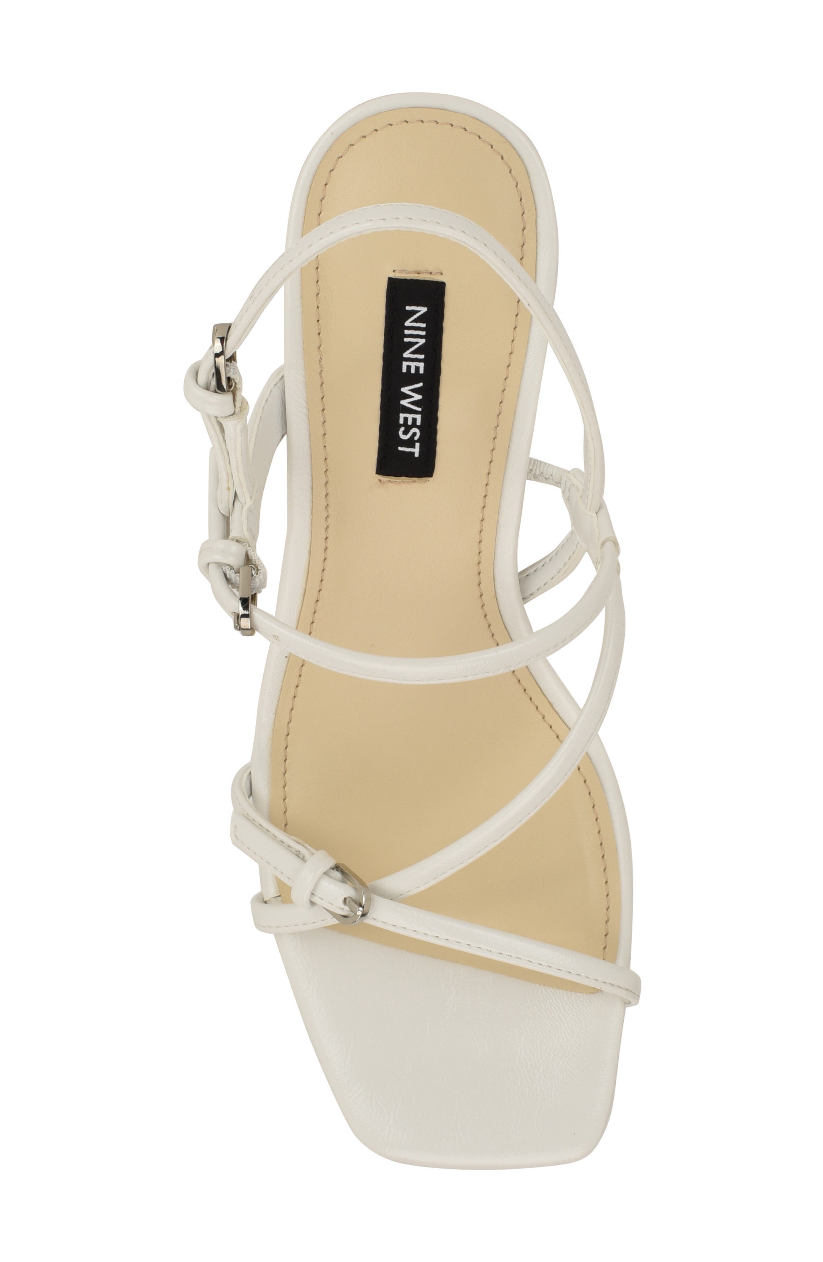 Nine West Hayla Strappy Sandal, Alternate, color, White