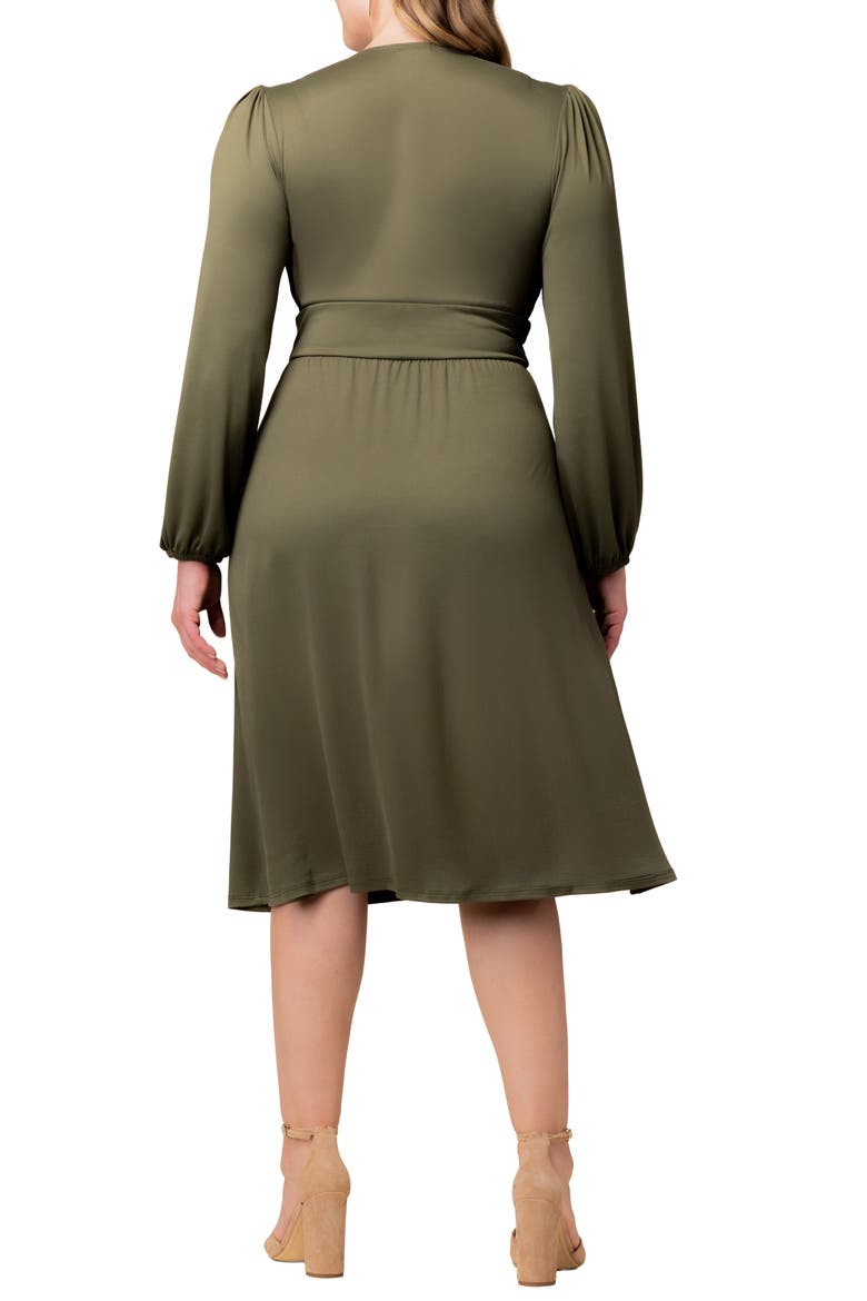 Diana Long Sleeve Dress, Alternate, color, OLIVE