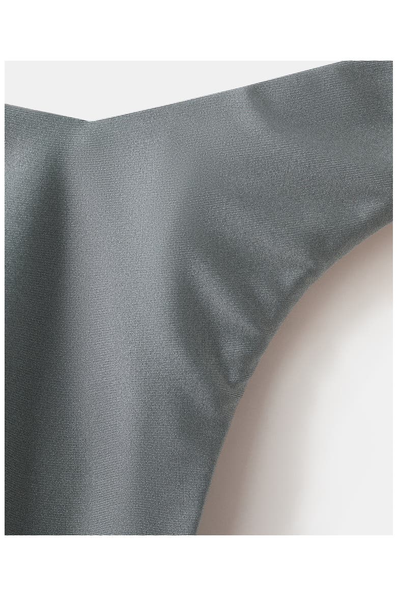 V-Cut Tanga Bikini Bottoms, Alternate, color, GREY