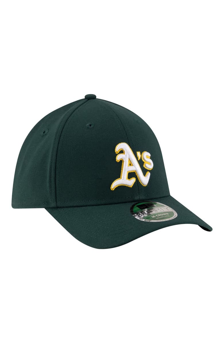 New Era Men's New Era Green Athletics Player Replica 39THIRTY M-Crown Flex Hat, Alternate, color, Green