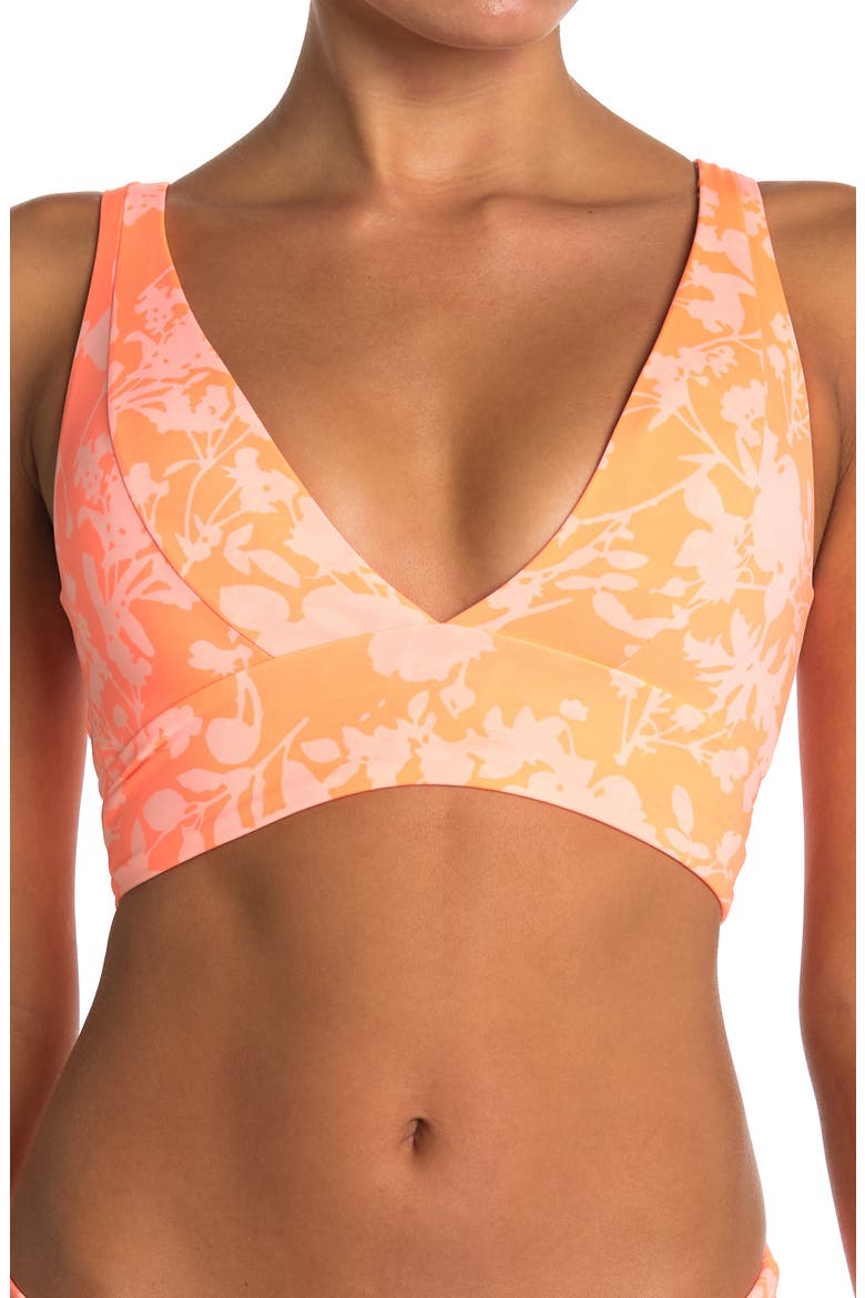 Marigold Republix Paradise Bikini Top, Main, color, ORANGE