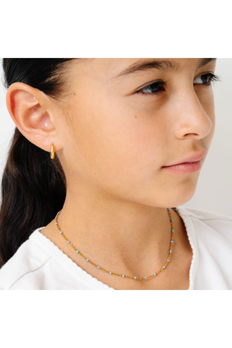 Enamel Bead Necklace, Alternate, color, Blue