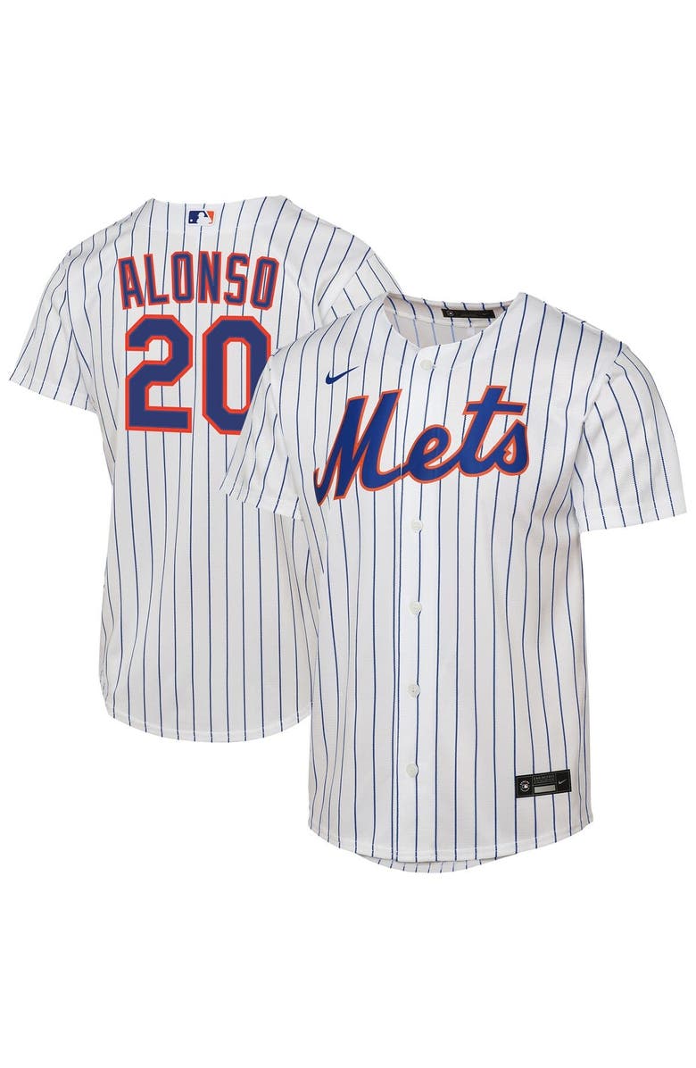 Nike Youth Nike Pete Alonso White New York Mets Home Replica Player Jersey, Main, color, White