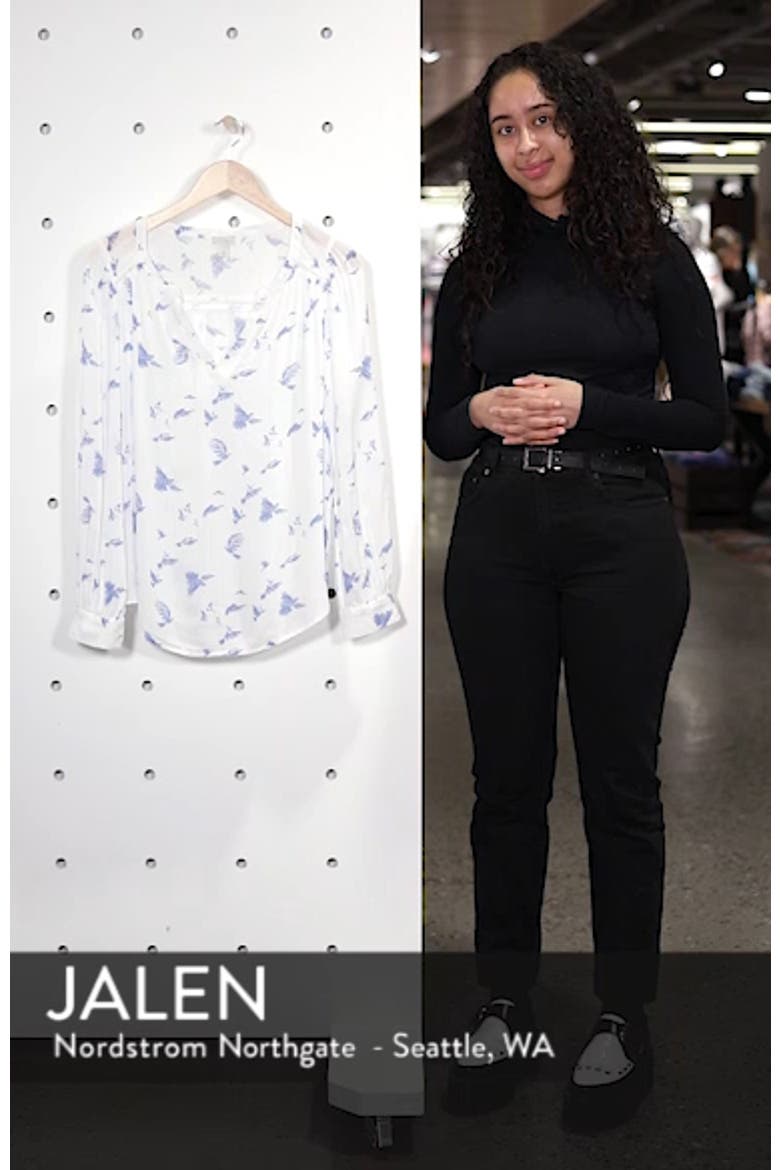 Print Popover Blouse video