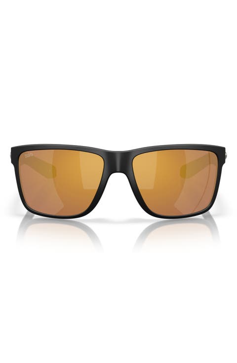 Broadbill II 58mm Polarized Rectangular Sunglasses