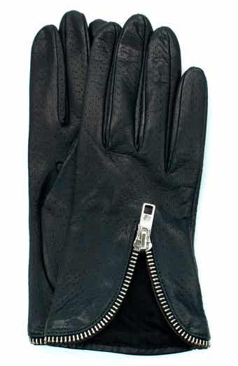 Portolano Zip Cuff Leather Gloves