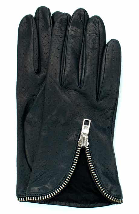 Portolano Zip Cuff Leather Gloves
