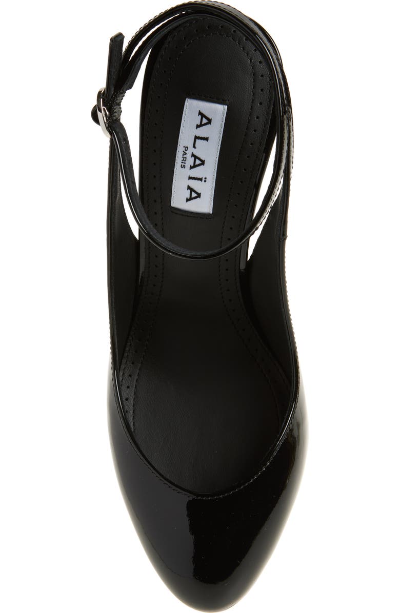 Alaïa Decollete Slingback Ankle Strap Pump, Alternate, color,