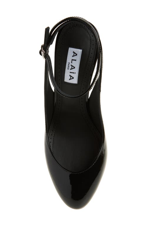Shop Alaïa Decollete Slingback Ankle Strap Pump In Noir
