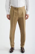 BOSS Perino Pleat Stretch Cotton Pants